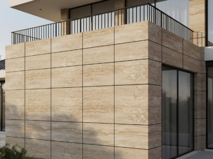 Cream travertine
