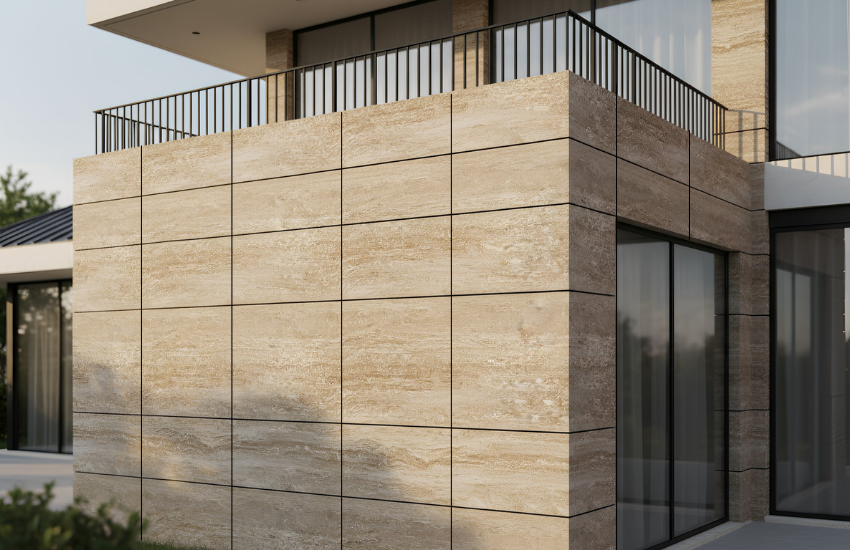 Cream travertine