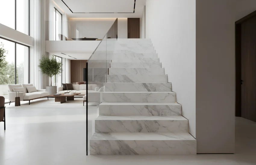 Marble stairs