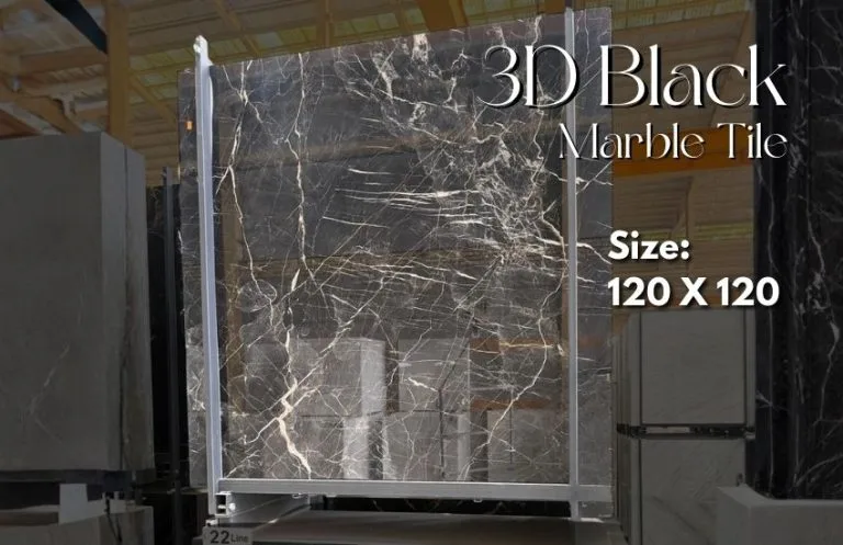 3D Black Marble Tile