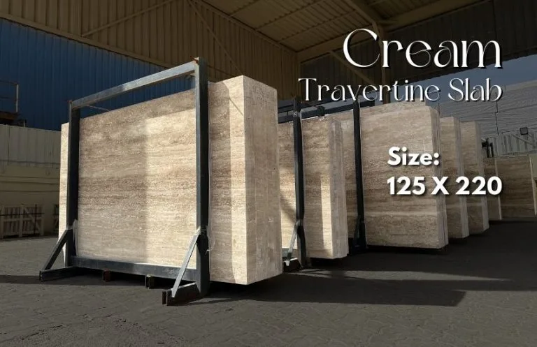 Cream Travertine Slab S