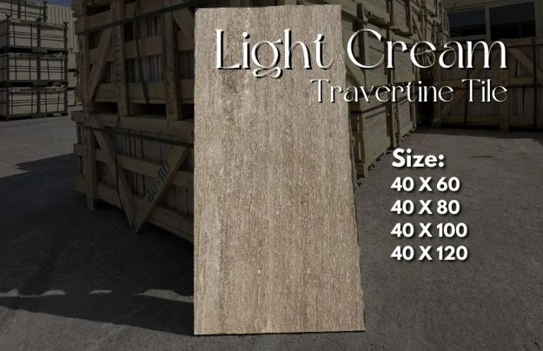 Light Cream Travertine Tile